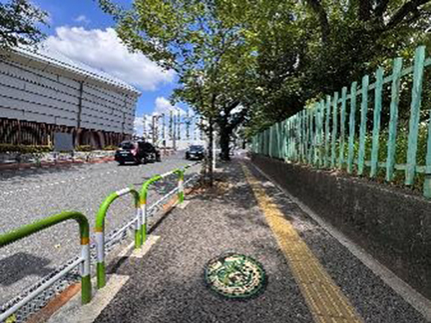 デザインマンホール④がある稲付西山公園付近です 2025.7